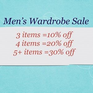 MEN’S WARDROBE SALE